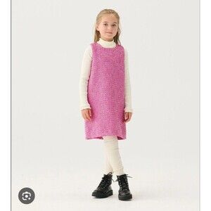 HATLEY Girls Rose Violet Sleeveless fully lined Tweed Dress SIZE 6 NEW With Tags